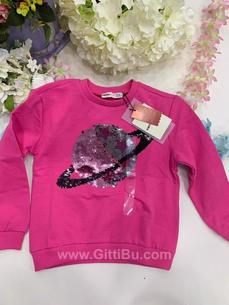 Koton Kız Çocuk Pul Detaylı Sweatshirt