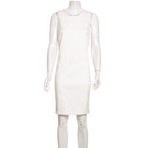 People By Fabrika Mini Elbise Beden: M  Beyaz, Çoklu Desen Kolsuz Gece