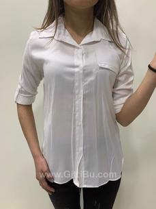 Hipatu Kadın Uzun Katlama Kol Gömlek