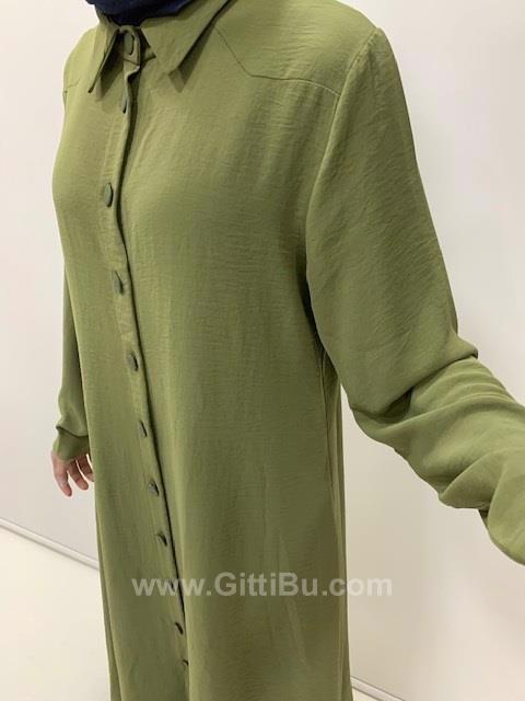 Hipatu 126 Kadınomuz Parçalı Düz Salaş Tunik Gömlek