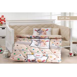 Newhome Bebek / Çocuk Dijital Ranforce Nevresim Takımı-Beigecolt