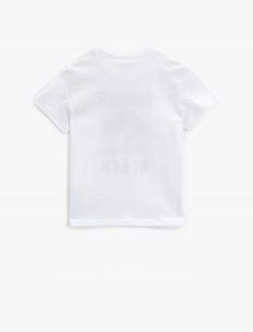 Koton Erkek Çocuk Beyaz Baskılı Pamuklu T-Shirt 1Ykb16232ok