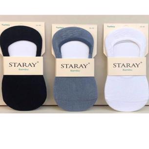 Staray Erkek Bambu Silikonlu Babet Çorap 6 Lı Paket