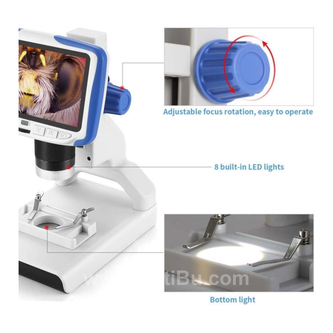 Andonstar Ad205 Usb Lcd Para Dijital Mikroskop Çocuklar Için 200X Büyütme