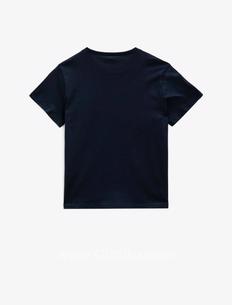 Koton Erkek Çocuk Lacivert Yazı Baskılı Pamuklu T-Shirt 1Ykb16620tk