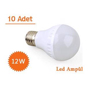 12w enerji tasarruflu led ampul ( 10 adet )